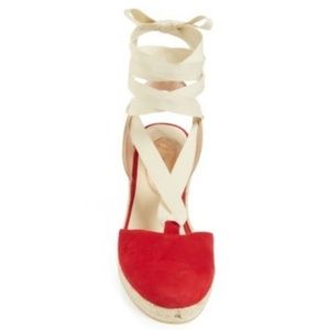 SJP by Sarah Jessica Parker Shoes - SJP velvet red espadrilles SJP by Sarah Jessica Parker Shoes - SJP velvet red espadrilles